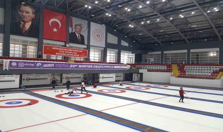 Erzurumda curling heyecanı