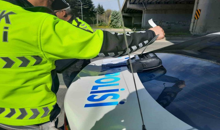 Eskişehirde 540 sürücüye ceza kesilirken, 14 araç trafikten men edildi