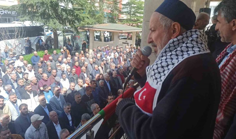 Malatyada, Filistinde hayatını kaybedenler için gıyabi cenaze namazı kılındı