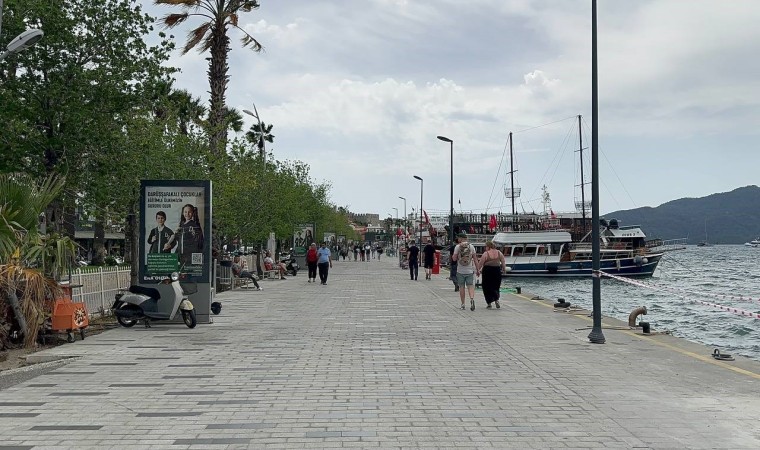 Marmariste güneş yerini rüzgara bıraktı