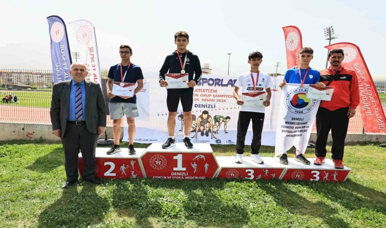 Okul sporları atletizm heyecanı Denizlide devam ediyor