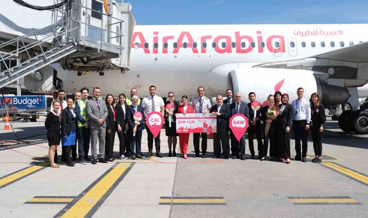 Sabiha Gökçenden Air Arabia Egypt ile Kahire uçuşları başladı