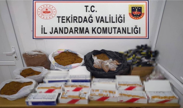 Tekirdağda uyuşturucu, makaron ve tütün ele geçirildi