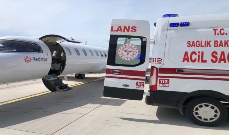 Vanda kalp hastası bebek için ambulans uçak havalandı