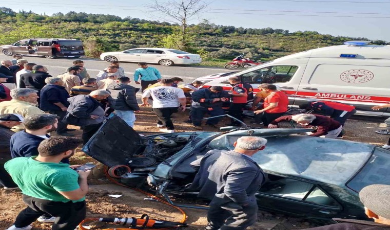 Yalovada kontrolden çıkan otomobil takla attı: 1 yaralı