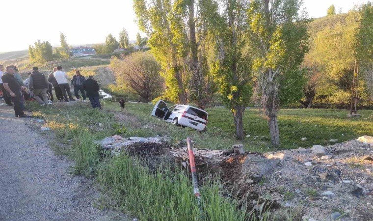 Ağrıda yola çıkan inek kazaya neden oldu: 6 yaralı