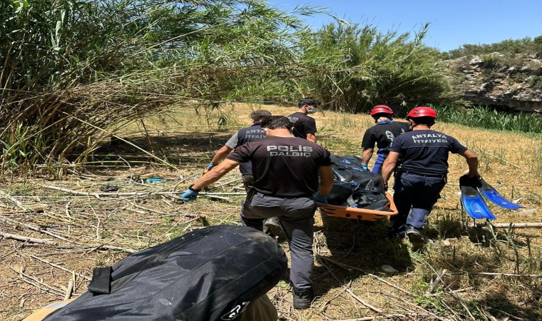 Antalya Düden Çayında erkek cesedi bulundu