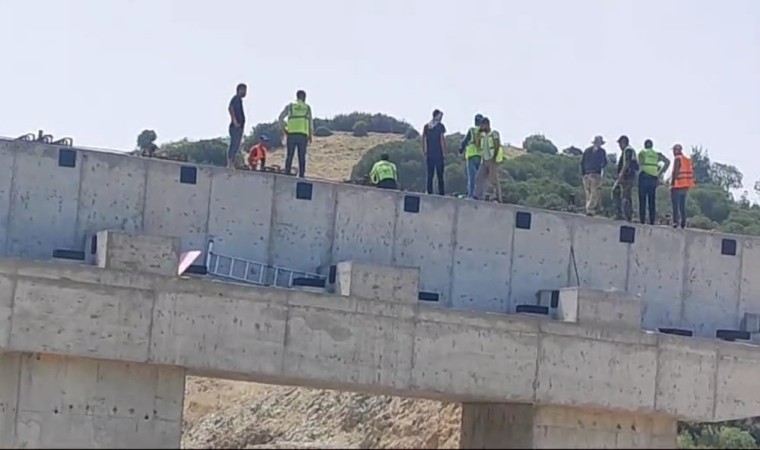 Aydın-Denizli Otoyolunda çalışan işçiler yine eyleme başladı