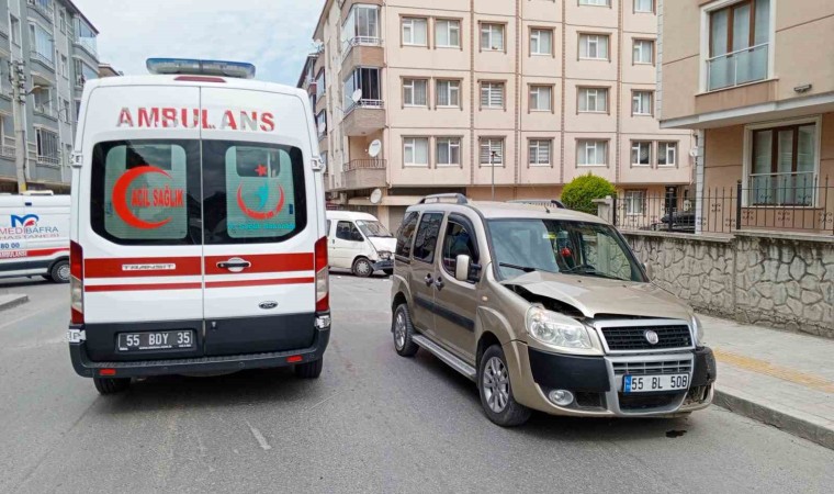 Bafrada trafik kazası: 2 yaralı