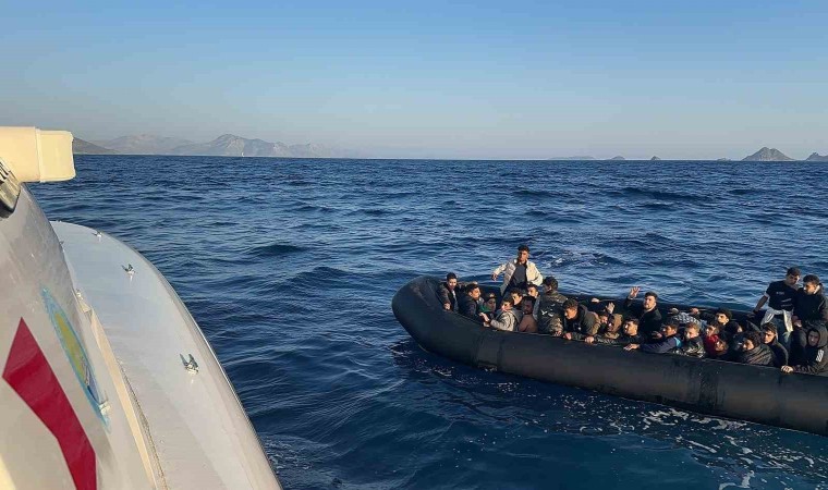 Bodrumda 10u çocuk 32 düzensiz göçmen kurtarıldı