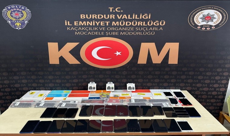 Burdurda kaçak telefon ve imei klonlama operasyonu: 1 tutuklama