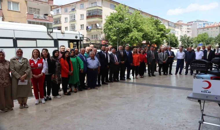 Çankırıda kan bağışı etkinliğine yoğun ilgi