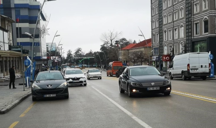 Erzurumda araç sayısı 135 bini aştı