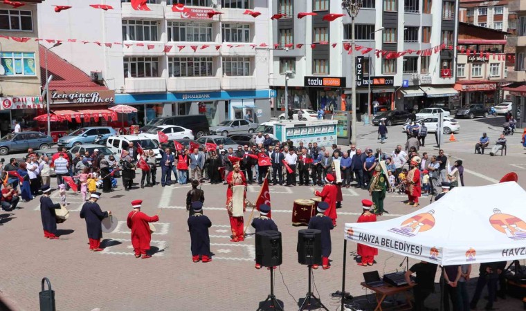 Havzada festival mehterli festival yürüyüşü ile başladı