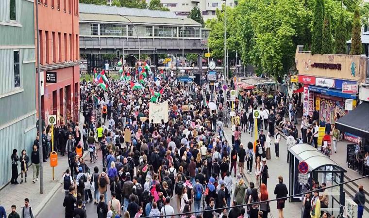 İsrailin Refaha yönelik saldırıları Berlinde protesto edildi