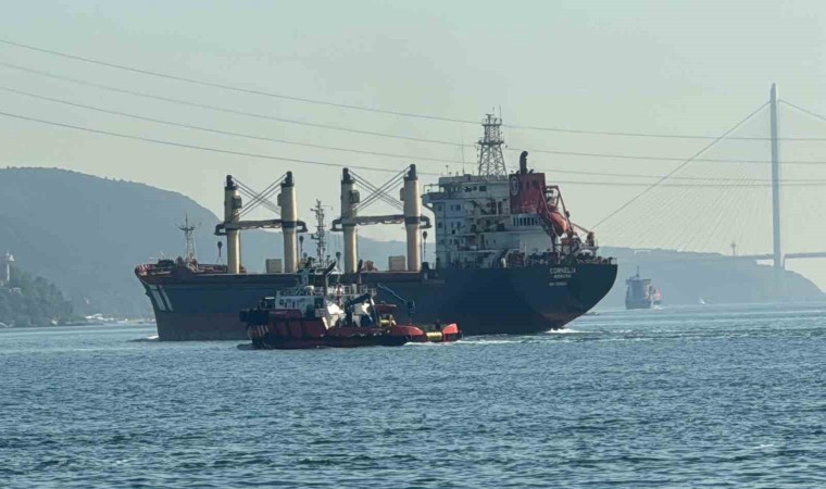 İstanbul Boğazında gemi arızası yaşandı