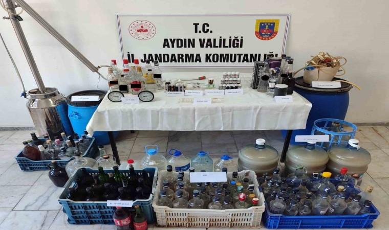 Kaçak alkol üretimine jandarma baskını: 1 gözaltı