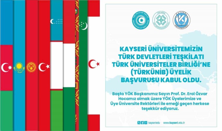 KAYÜ, Türk Devletleri Teşkilatı Türk Üniversiteler Birliğine üye oldu