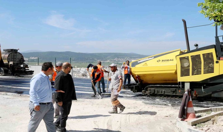 Kütahya OSBde yol yenileme çalışmaları