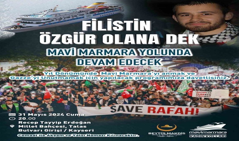 Mavi Marmara şehitleri Millet Bahçesinde anılacak