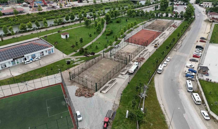 Melensu park sporun merkezi haline geliyor