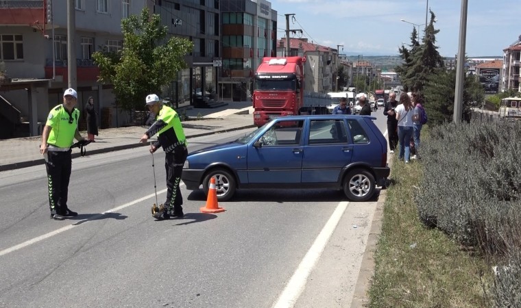 Otomobilin çarptığı yaya yaralandı