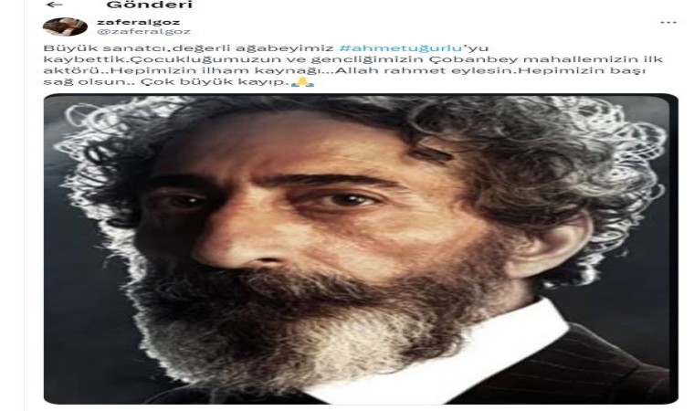 Oyuncu Ahmet Uğurlu hayatını kaybetti