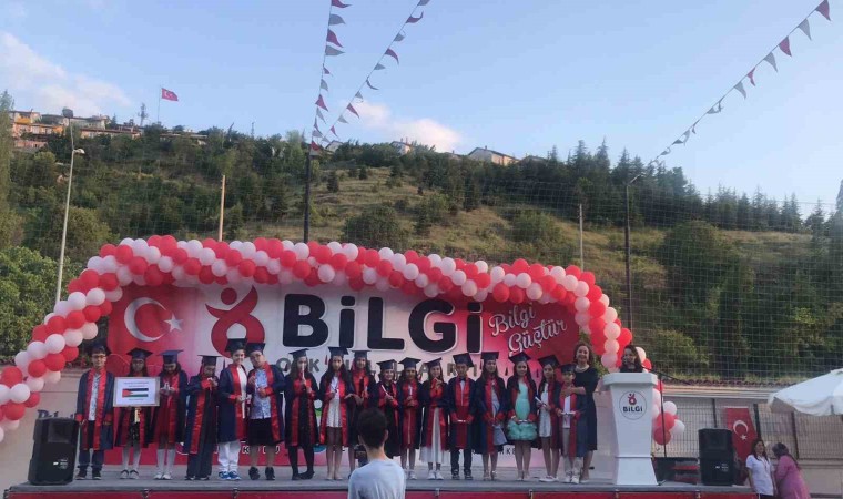 Tokatta öğrencilerden anlamlı tepki: “Gazze bu yıl mezun vermedi”