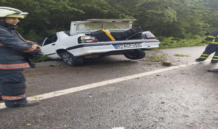 Zonguldakta trafik kazası; 2 yaralı