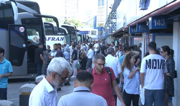 15 Temmuz Demokrasi Otogarında bayram dönüşü yoğunluğu