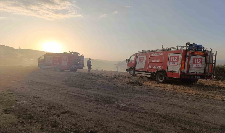 Afyonkarahisarda çıkan orman yangını 1 saatin sonunda söndürüldü