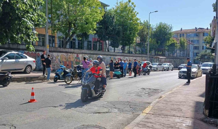 Akçakocada motosiklet sürücülerine yönelik denetim yapıldı