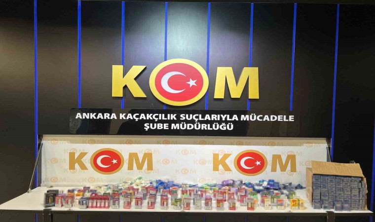 Ankarada kaçak sigara operasyonu: 1 milyonu aşkın doldurulmuş makaron ele geçirildi