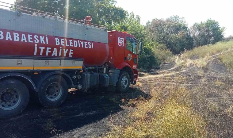 Babaeskide 50 dönüm buğday tarlası yandı