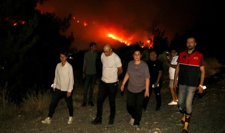 Başkan Çerçioğlu, yangın bölgesinde incelemelerde bulundu