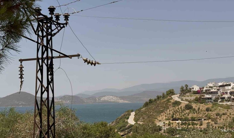 Bodrum Adabükünde trafo patladı, alevler lüks sitelere ulaşmadan önlendi