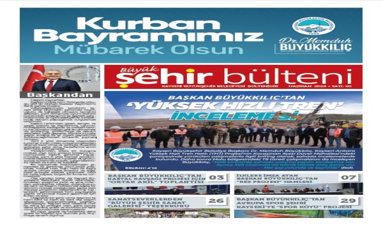 Büyük Şehir Bülteni, yeni dönemde 60ıncı sayısı ile okurlarıyla buluştu