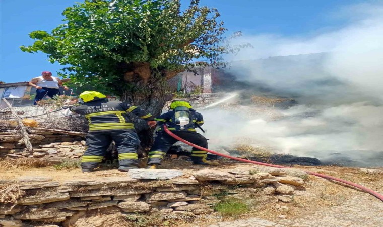 Büyükşehir Belediyesinin anında müdahalesi mahalleyi yanmaktan kurtardı