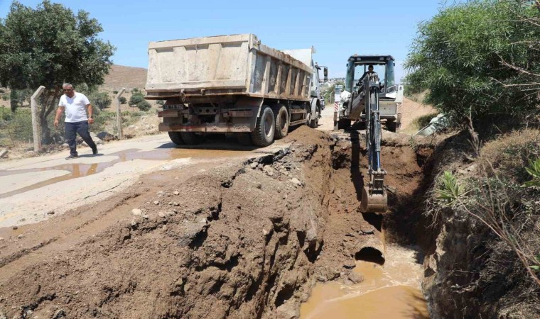 Büyükşehir, Bodrumun içme suyu hatlarını değiştiriyor