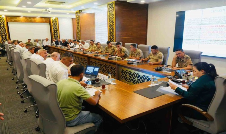 Cizrede Anız yangınları ile mücadele toplantısı