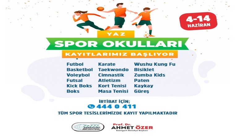 Esenyurtta Yaz Spor Okullarının kayıtları başlayacak