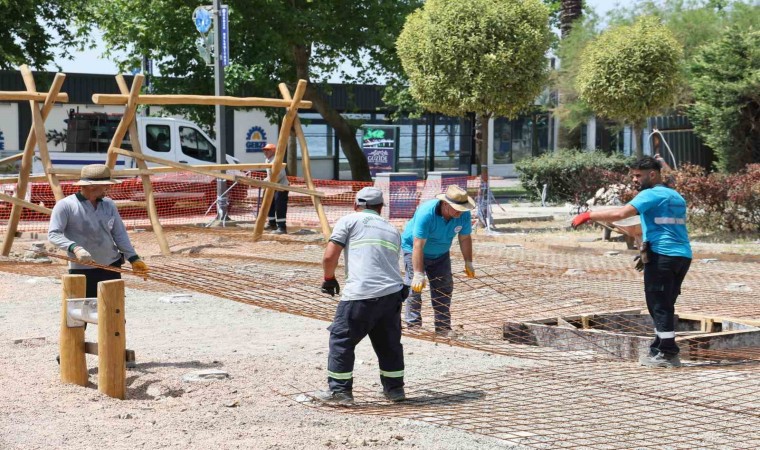 Eskihisardaki çocuk parkı yenileniyor