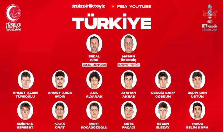 FIBA U17 Basketbol Dünya Kupasında Millilerin 12 kişilik kadrosu belli oldu