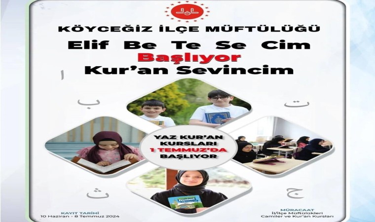 Köyceğizde yaz Kuran kursları başlıyor