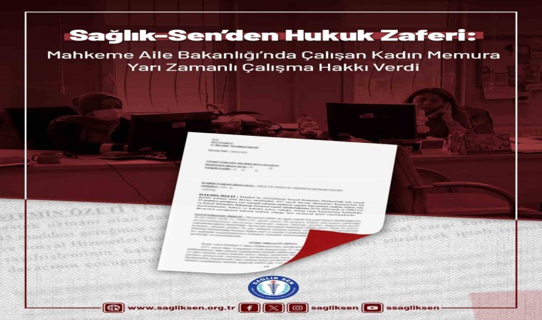 Mahkeme, Aile Bakanlığında çalışan kadın memura yarı zamanlı çalışma hakkı verdi