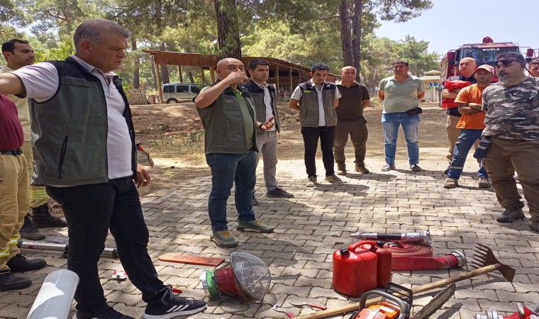 Marmaris Orman İşletme Müdürlüğünden arama kurtarma ekiplerine yangın eğitimi