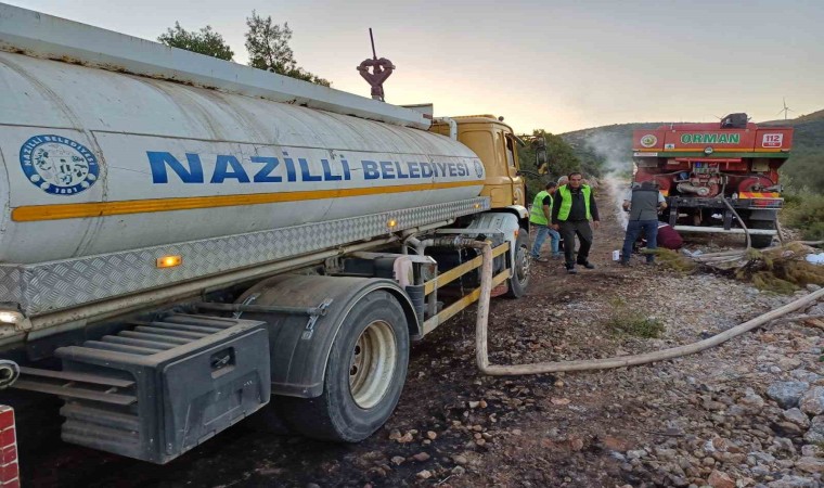 Nazilli Belediyesinden Kuşadasındaki yangının söndürme çalışmalarına destek