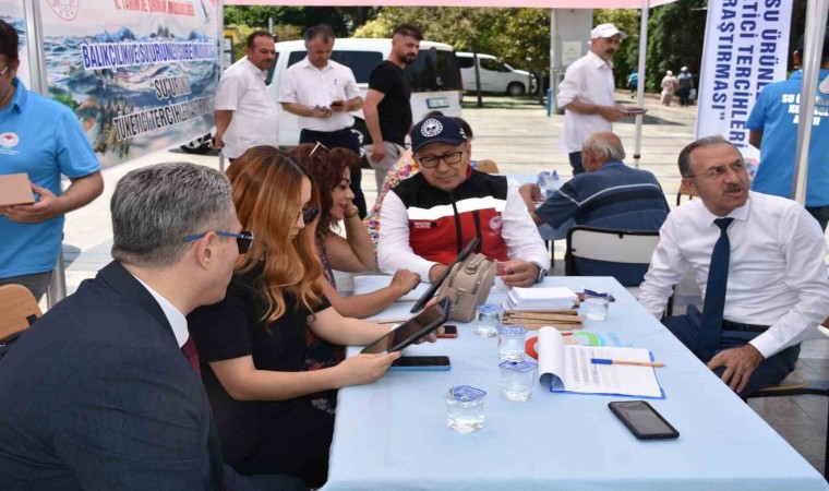 Pilot il Aydında su ürünleri tüketici alışkanlıkları anketi uygulanıyor