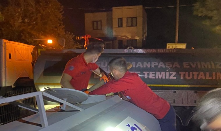 Süleymanpaşa Belediyesinden Çanakkale yangınlarına müdahalede destek oldu