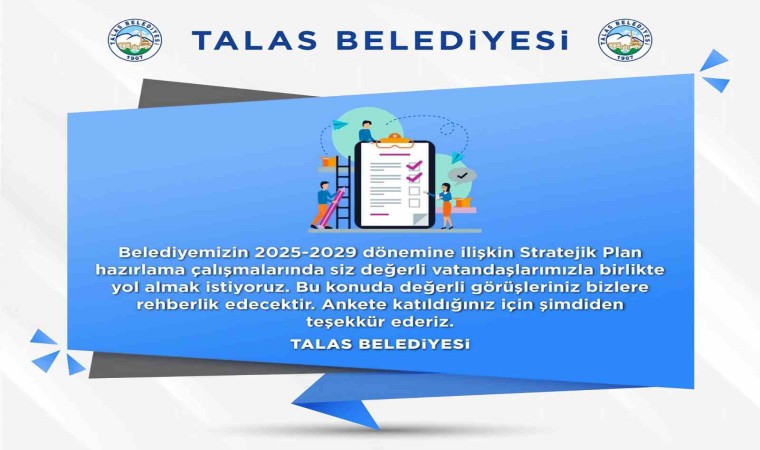 Talasta stratejik planlama için anket